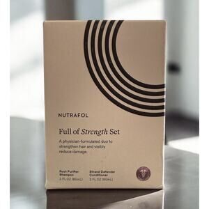 NUTRAFOL Full Of Strength Set Shampoo + Conditioner Duo 2 fl oz Each/Travel Size